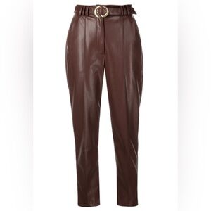 NWT Jonathan Simkhai- Pauline Faux Leather Pants. Size 12